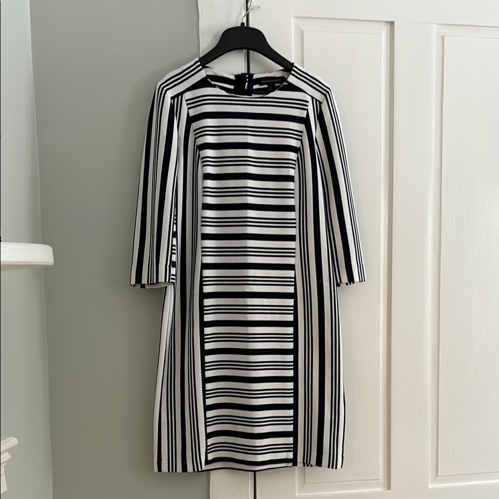 Banana Republic - Striped Navy and White Dress
